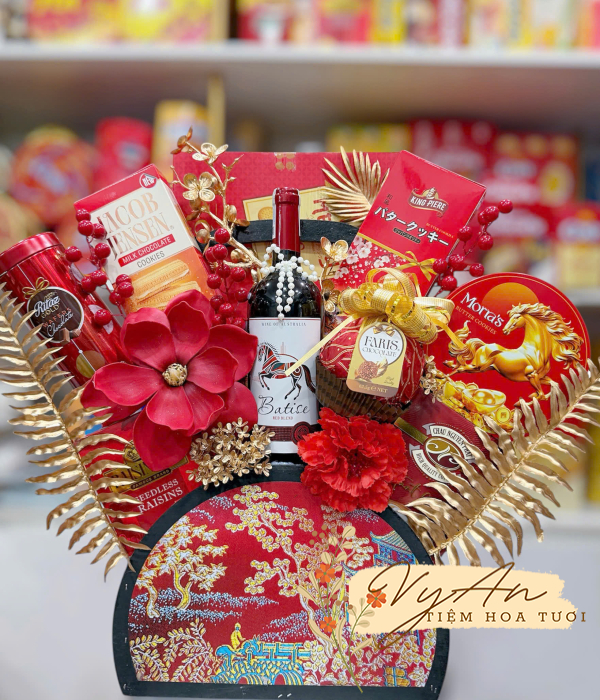 Giỏ quà TẾT 2026 hoành tráng 13 món SET08